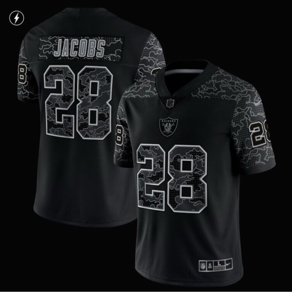 Men’s XL Las Vegas Raiders Josh Jacobs RFLCTV limited jersey authentic NWT